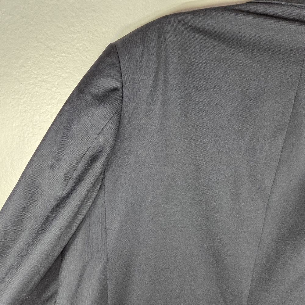 H. Freeman & Son 42 Navy Blue Sport Coat Blazer Jacket Solid 100% Wool - Picture 11 of 16